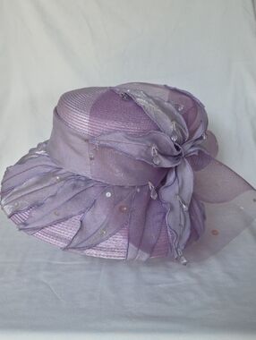 Whittall & Shon Elegant Lavender Women's Derby Hat Vintage
